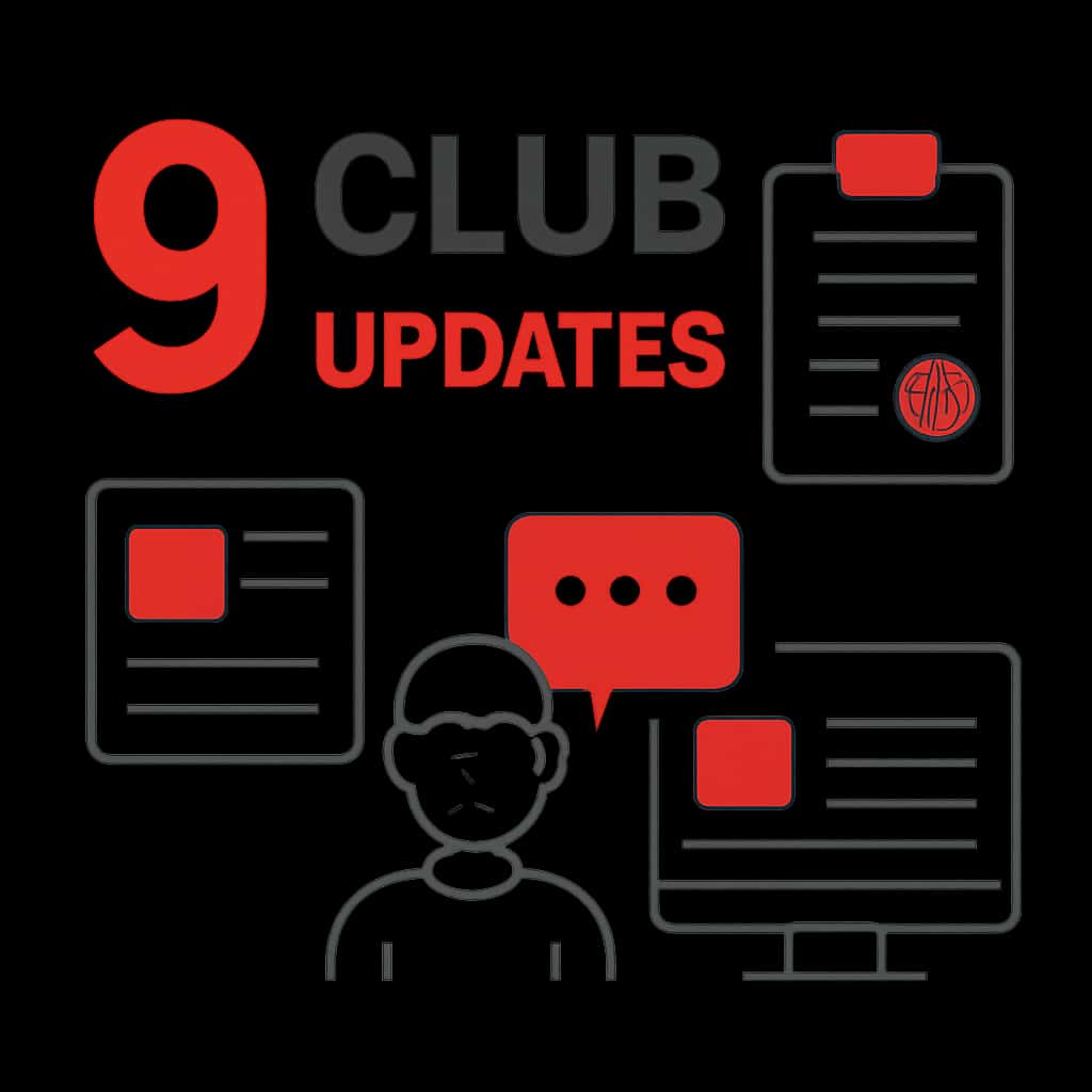 Illustration for 9 Club Updates section