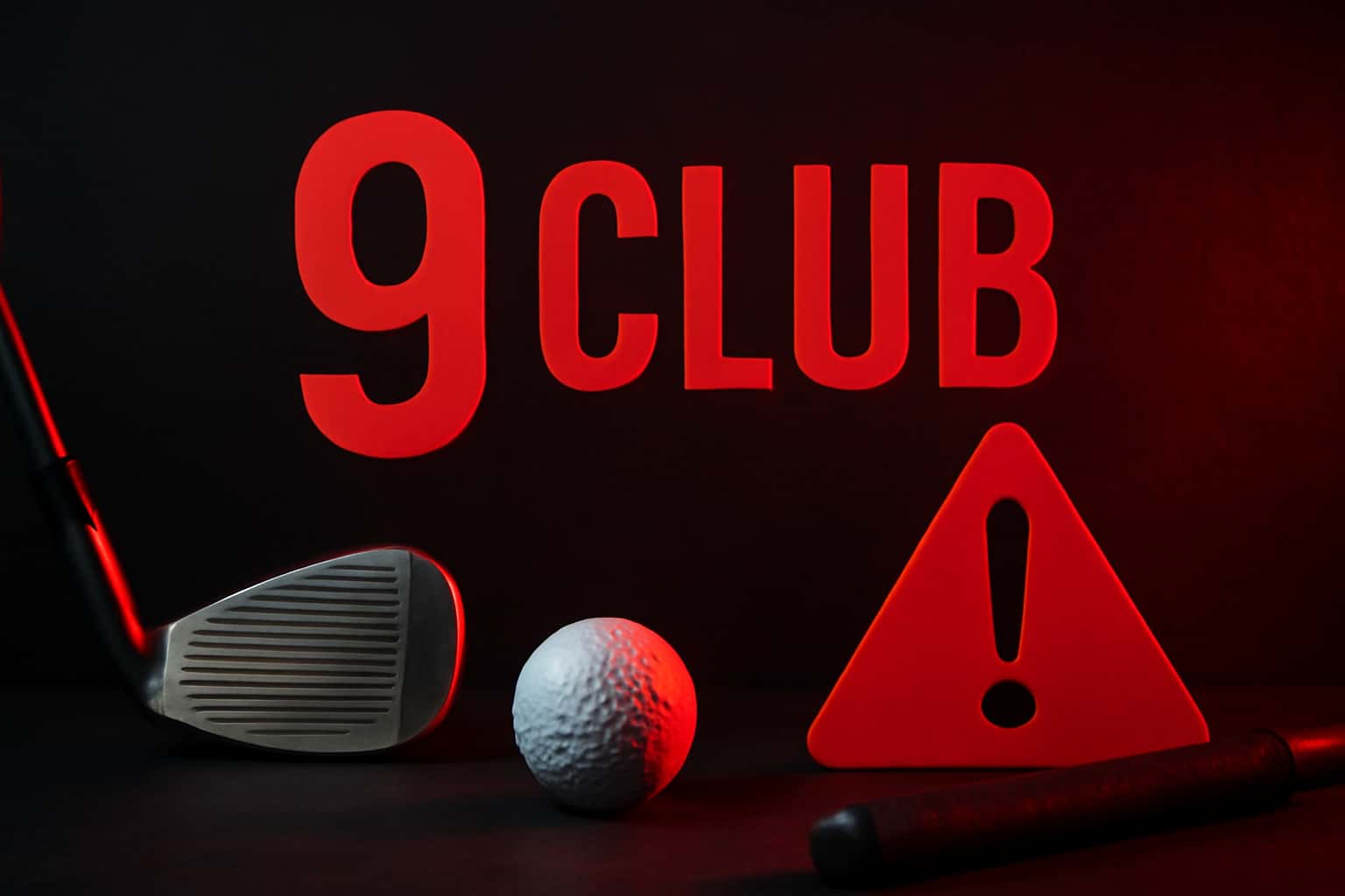 Informational scene depicting common issues with the 9 Club app.