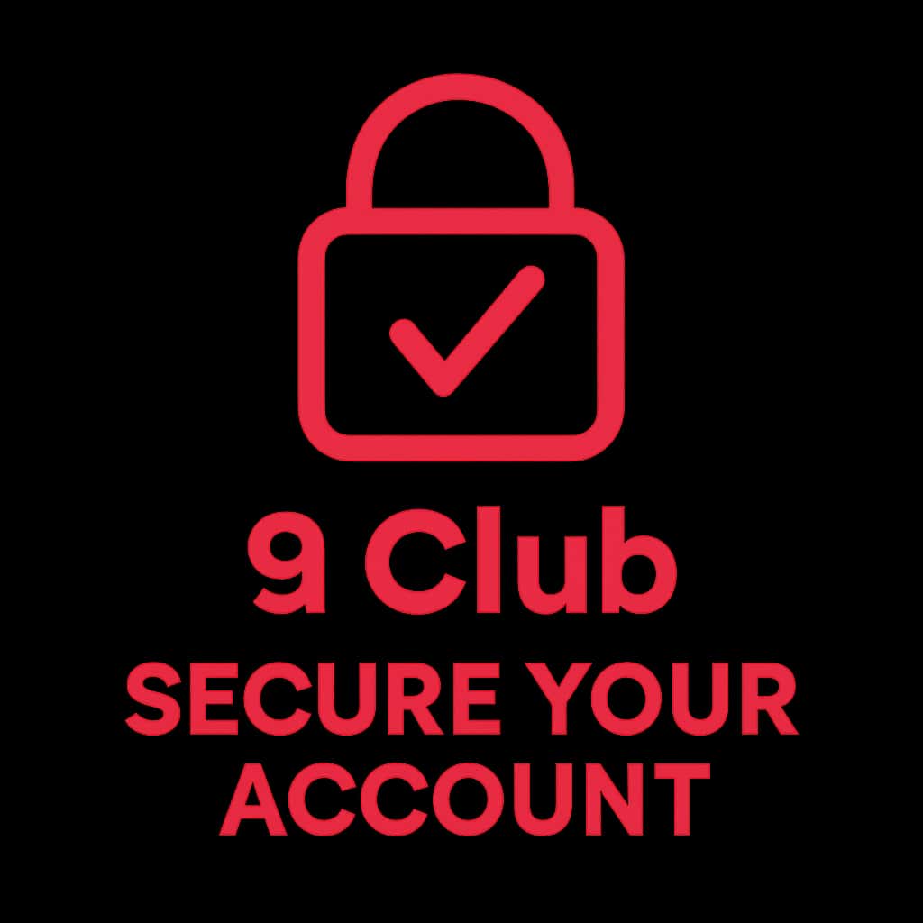 An icon illustrating the concept of securing your 9 Club account.