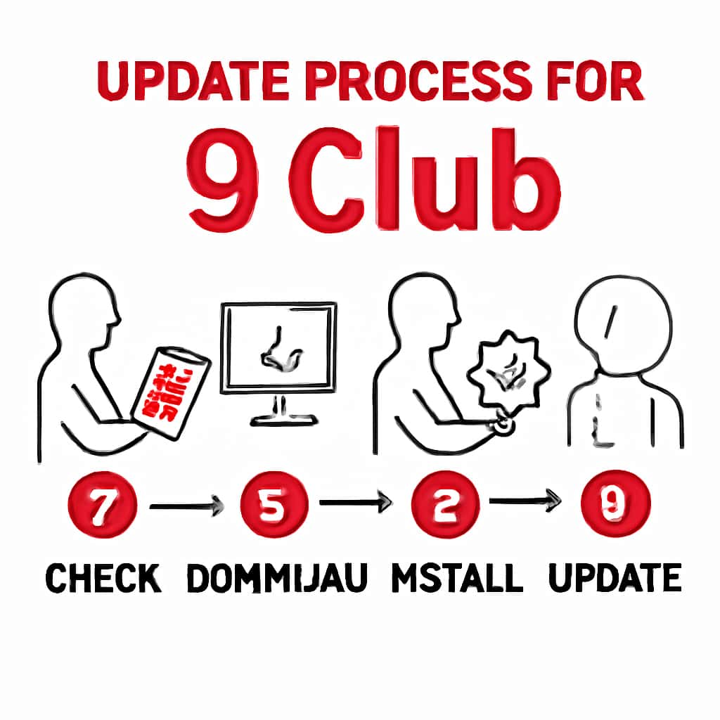 Diagram illustrating the Update Process for 9 Club.